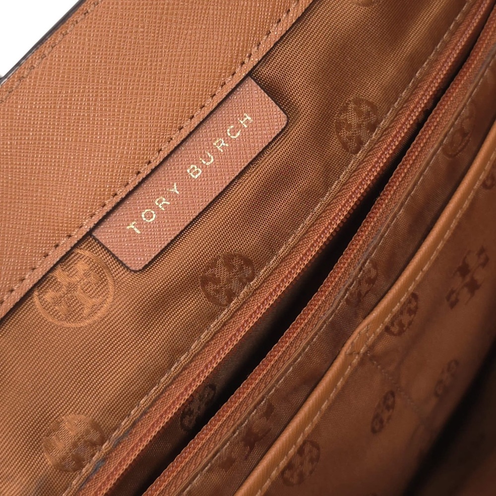 TORY BURCH Brown Leather Large York Buckle Tote‎ - Picture 15 of 15